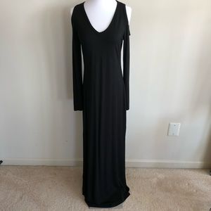 NWT Karen Kane cold shoulder LS maxi dress